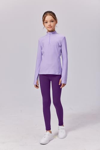 Arshiner Girl's Ankle Length Leggings 3-Pack Printing Flower Kids Classic Stretch Pants 4-14Y4