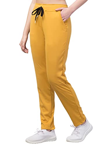 Image of BLUECON Women's Athletic Running Trackpants with Side Pockets Plazo Pants Open Bottom Straight Leg