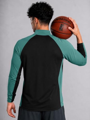 Image of EYEBOGLER Men's Solid Polo Neck Full Sleeve T-Shirt, Casual Gym Wear Regular Fit T-Shirt for Men