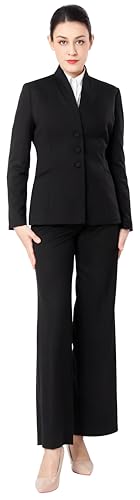 Marycrafts Women's Business Outfit Blazer Wide Leg Pant Suits Set for Work3