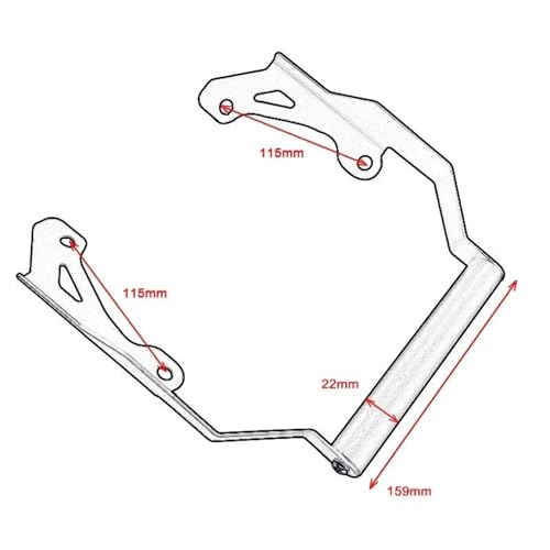 Support barre navigation moto NC750X pour road trips et trajets - 2