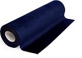 Aspecto elegante: el camino de mesa suave con acabado de terciopelo mate añade un ambiente cálido a tu hogar. El tejido de terciopelo azul moderno es adecuado para muchas ideas de manualidades y decoración para otoño, invierno, Navidad y cumpleaños.