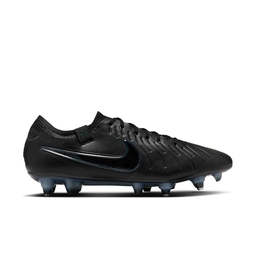 Nike Legend 10 Elite Soft-Ground-Pro AC, Zapatillas de fútbol Hombre, Black/Black/Deep Jungle, 44 EU