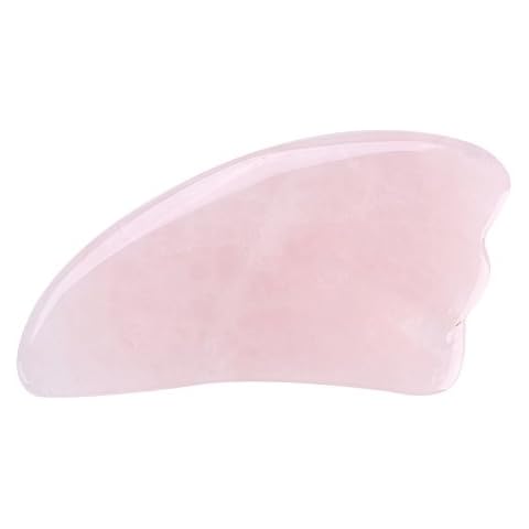 Massage Scrapping Plate, Crystal Stick Stone Gua Sha Scraping Massage Tool Great Heavy Stone Guasha Board for Anti-Wrinkles, Anti-Aging, Slimming, Firming(Rose Quartz) Cover