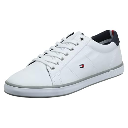 Sneakers - Die Lautlosen 5 Tommy Hilfiger H2285arlow 1d, Herren Sneaker, Weiß (White 596), 47 EU