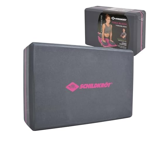 Schildkröt Fitness Block, Blocco Pilates, Yoga, Meditazione, Aiuto per Lo Stretching, Schiuma Dura Antiscivolo e Morbida, Grigio/Rosa, 960136