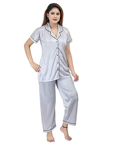 Image of Seema IMPEX Women's Satin Night Suit /Night WEAR