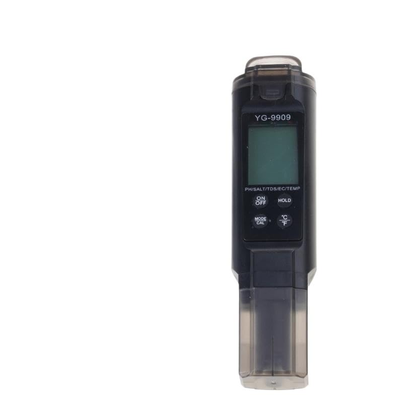 Digital Meter 5 in 1 Salinity Temperature Meter Accurate Water Quality Tester with Backlit for Aquariums