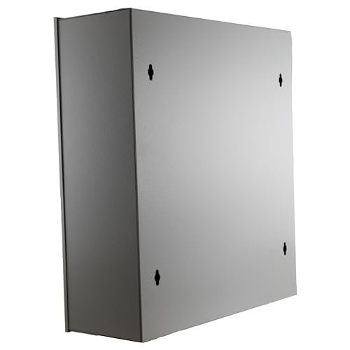 Image of NavePoint Indoor Fiber Enclosure, 72 Port LC /APC Duplex, 144 LC /APC Pigtails, Wall Mount, SPCC Steel, 11.8 inchx9.4 inchx3.9 inch, for FTTH, Telecom, CATV, LAN, Data Centers