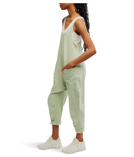 Image of Free People Womens Hot Shot Onesie, Green Tea, Medium, 13