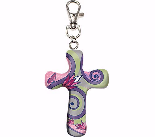 3" Swirl Comforting Clay Cross Clip