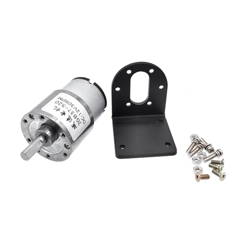 Moteur électrique JGB37-520 24V 300 tr/min avec support de fixation robuste - 6
