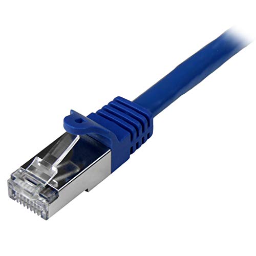 StarTech.com N6SPAT3MBL 3 m Cat6 Patch Cable, Shielded (SFTP) Snagless Gigabit Network Patch Cable - Blue Cat 6 Ethernet Patch Lead - Image 2