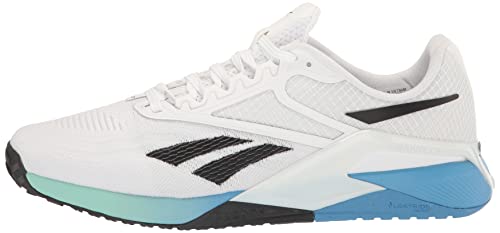 Reebok Tênis masculino Nano X2 Cross, Branco/azul essencial/menta, 9