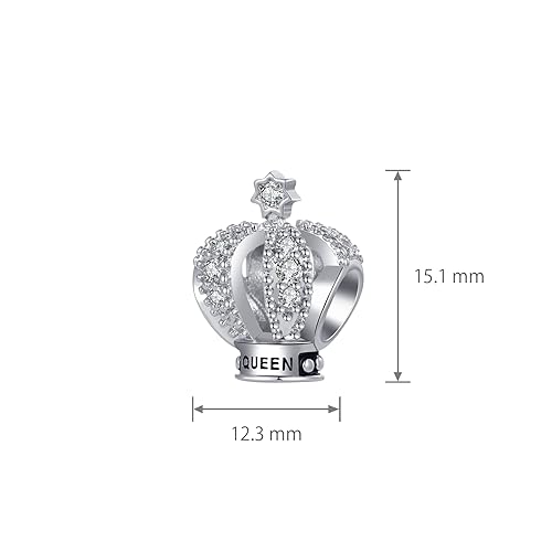 Image of Sparkling Lucky Star Charm Compatible Pandora Charm Bracelet Bead I Love You Gift for Women Pendant Jewelry