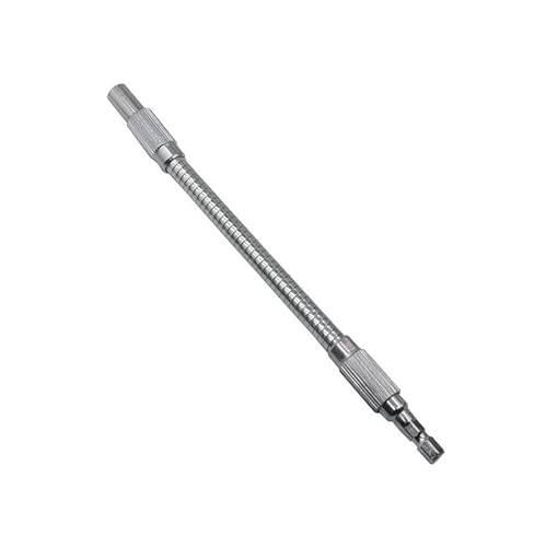 Soporte de puntas hexagonales de eje flexible de 4 pulgadas, extensión de broca de destornillador de 200 mm de longitud, compatible con destornilladores de taladro eléctrico y destornilladores de