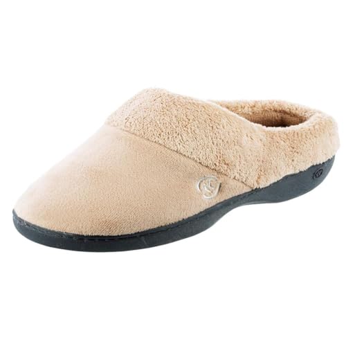 isotoner womens Classic slippers, Taupe, 9.510 US Amazon price