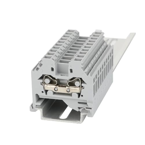 Bloque de terminales para carril DIN en cuadros eléctricos, terminal 4 mm² 281-101, 10 piezas