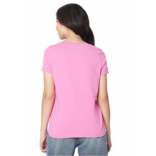 Image of VERO MODA Women's Cotton Regular Fit T-Shirt