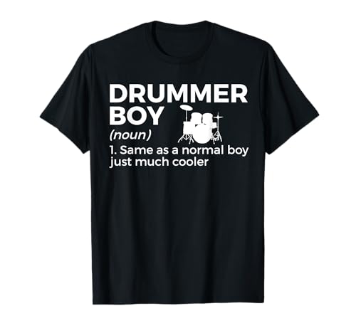 Funny Drummer Boy Definizione Drumming per percussionista Maglietta