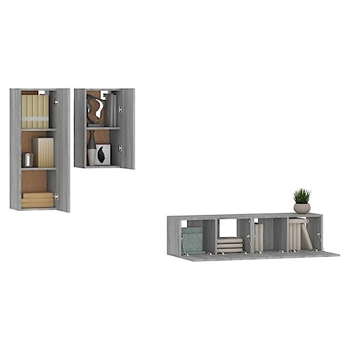 Meuble TV gain de place avec espace de rangement polyvalent - 4