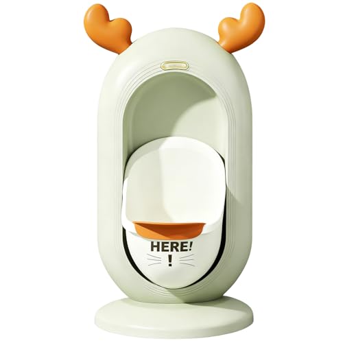 Orinal para niños pequeños – Inodoro de dibujos animados montado en la pared, orinario de entrenamiento para orinar de bebé, orinales de entrenamiento de dibujos animados para el hogar, baño
