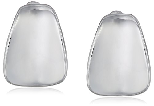 Robert Lee Morris Soho Silver Wide Wedge Clip-On Earrings