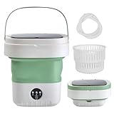 小型洗濯機 ミニ 折りたたみポータブル ミニ 12L大容量 3種洗浄モード 一人暮らし 洗衣机 ウォッシュボーイ バケツ 靴 washing machine 脱水機能付き ポータブル 全自動洗濯機 簡易洗濯機 上履きあらい 上履き洗い 折りたたみ (12Lグリーン)