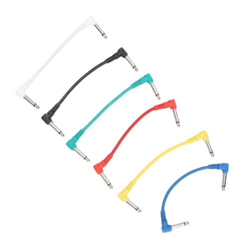SUPVOX 6 piezas Cable de Audio para Guitarra Eléctrica Reducción de Ruido de Cobre de Oxígeno Diseño...