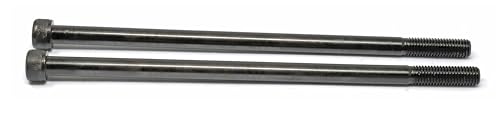 Image of iexcell 2 Pcs M10 x 220mm Partially Threaded Thread Pitch 1.5 mm Alloy Steel 12.9 Grade Hex Socket Head Cap Screws Bolts Kit, Black Oxide Finish