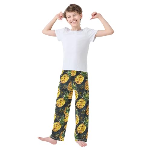 Pajama Pants Pineapples Pattern PJ Bottoms Sleepwear Lounge Sleep Pant with Pockets2