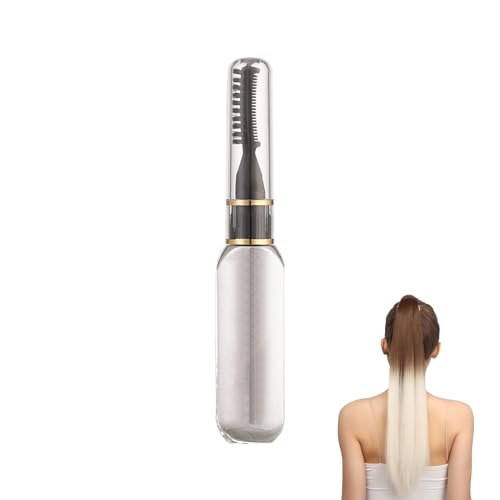 Haarfärbestift, Haarkreide Kamm, Temporär Haarfarbe Kreide Kamm Ungiftig, Haarkreide Auswaschbar Kamm für Mädchen, Haarmascara, Haarfarbe Haarkreide Set für Mädchen, Weiß