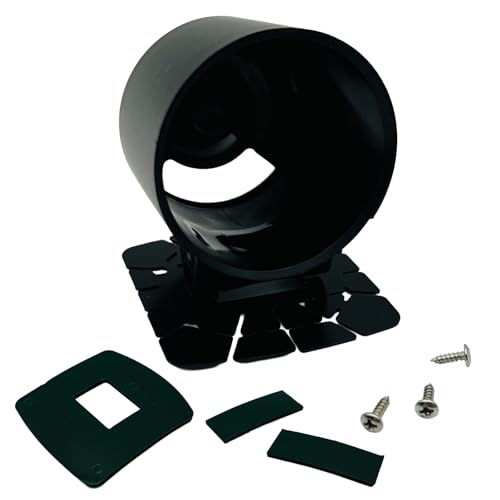 LISPHOS メーターホルダー ブースト計 タコメーター 車 追加メーター メーターパネル メーターカバー メーターステー 52mm (ブラック1個)