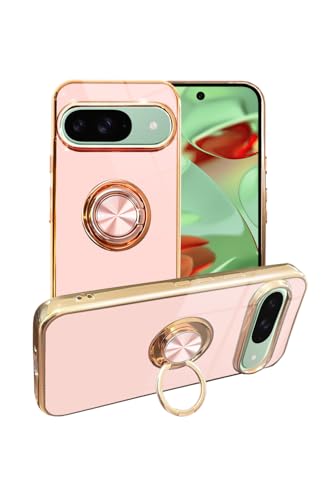 シズカウィル Google Pixel9 / Pixel9 Pro スマホケース スマホリング グリッティア リング付きケース 1個入り