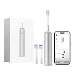 Laifen Wave Electric Toothbrush, Oscillation & Vibration Sonic Electric Toothbrush for Adults with App, 3 Brush Heads, IPX7 Waterproof Magnetic Rechargeable Travel Powered Toothbrush (Aluminum Alloy)