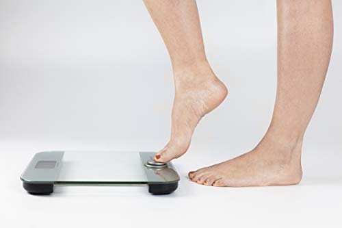 CASO Body Energy Ecostyle - Design-Personenwaage, Testsieger Haus & Garten Test, Batterielose Nutzung, Körperwaage mit hochwertiger Ganzglas-Oberfläche, bis 180 kg in 100 g-Schritten