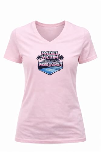 T-shirt padel femme Padel Victim de sport humoristique taille L