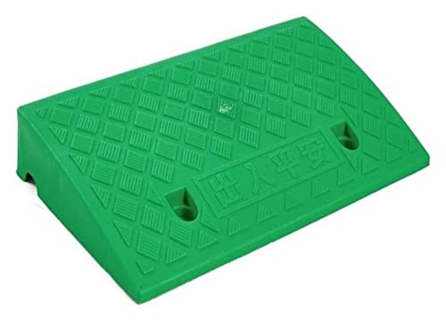 Rampa para silla de ruedas para discapacitados, rampa para umbral de puerta tamaño 50 x 27 x 7 cm, color verde miniatura 1