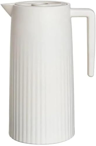 Diexgiy 保温ポット 魔法瓶 ポット 卓上ポット紅茶 ポット 水差しガラス瓶保温杯 熱湯 ポット 保温 お茶ポット 卓上ポット 保温 ガラス魔法瓶 保温ポット (ホワイト)