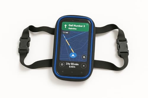 Image of Scooter Mobile Phone Holder Bag with Touch Screen Window, Compatible with Honda Activa, Black