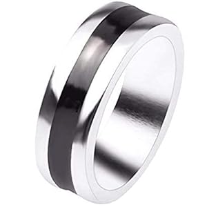 WOW! PK-Ring bis zu 17 Profi-Zaubertricks Zaubern Magie Silber Schwarz Edel 18mm Innendurchmesser