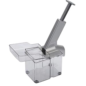 Westmark Kersenontpitter met trechter en pittencontainer, kunststof/roestvrij staal/aluminium, Kirschomat, zilver/zwart/doorzichtig, 40702260