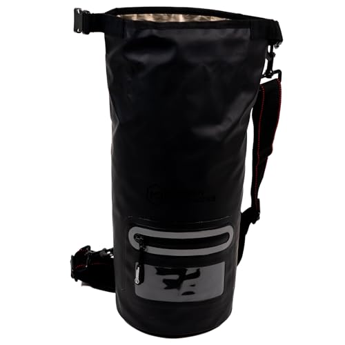 Mission Darkness Dry Shield Faraday Tote 7L Capacidad // Bolsa seca impermeable para seguridad y transporte de dispositivos electrónicos con bloqueo de señales, anti-seguimiento, escudo EMP, privacidad de datos, para teléfonos, tablets y radios miniatura 6