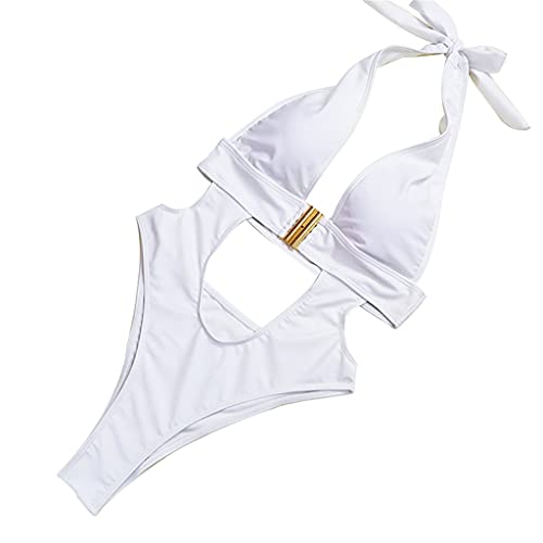 Maillot de bain de plage ajouré en V idéal pour vos vacances en bikini
