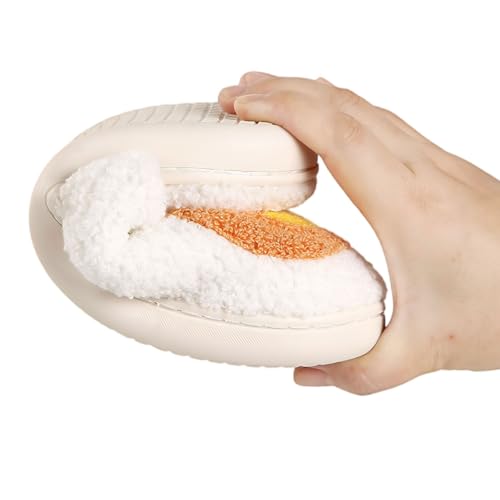 Women Men Slippers Fuzzy Closed Toe House Memory Foam Bedroom Slipper Couple Indoor Home Shoes3