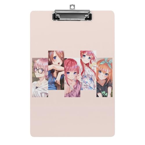 五等分の花嫁 バインダー A4 クリップボード クリップファイル 事務用品 入職プレゼント ファイル 多機能 ファイルボード 伝票ホルダー 書類整理 会議パッド オフィス用品