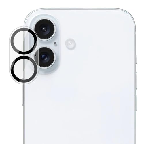Image of UniqueMe Camera Lens Protector for iPhone 16 /16 Plus [3D Tempered Glass] - Scratch-Resistant, Ultra HD Clarity, Easy Installation, Full Lens Coverage, Durable Protection