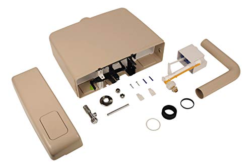 Calmwaters® Spülkasten Beige mit Spül-Stopp-Funktion, 6-9 Liter Spülmenge, Aufputzspülkasten WC schmal, flacher Spülkasten Elements, Aufputz-Montage, Start-Stopp-Taste, Beige-Bahamabeige, 29HB2716 – Bild 5