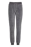 OXMO Nikita Damen Sweathose Sweatpants Relaxhose Regular Fit, Größe:L, Farbe:Castlerock (799486)