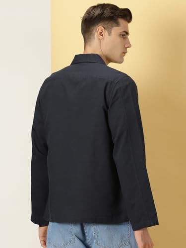 Image of Thomas Scott Men's | Solid | Full Sleeve | Regular Fit | 100% Cotton | Double Pocket | Spread Collar | Casual Shirt
